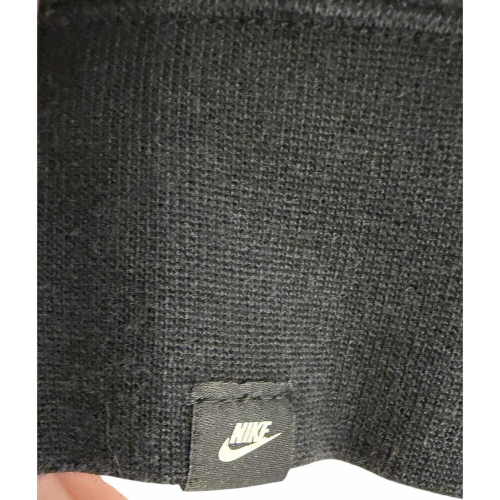 Nike Black & Gold Metallic Swoosh Cropped Hoodie women Size large - Picture 5 of 7